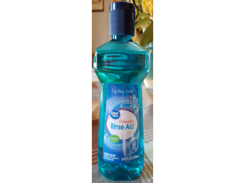 Great Value Dishwasher Rinse Aid, 80 Loads, 8.45 fl oz/250 mL