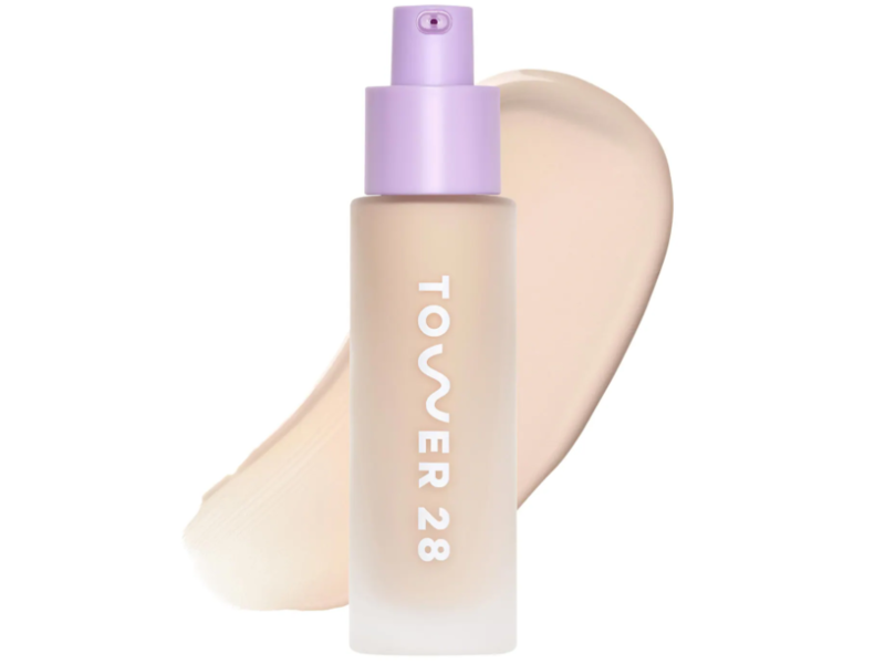 Tower 28 Swipe Serum Non-Acnegenic Foundation, 4C Crystal Cove, 1 fl oz/30 mL