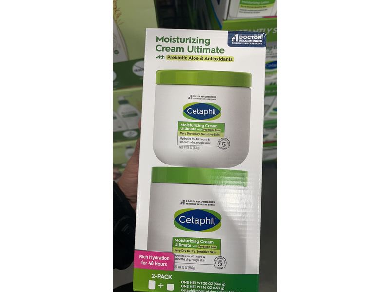 Cetaphil Moisturizing Cream with Prebiotic & Antioxidants, 20 oz/566 g