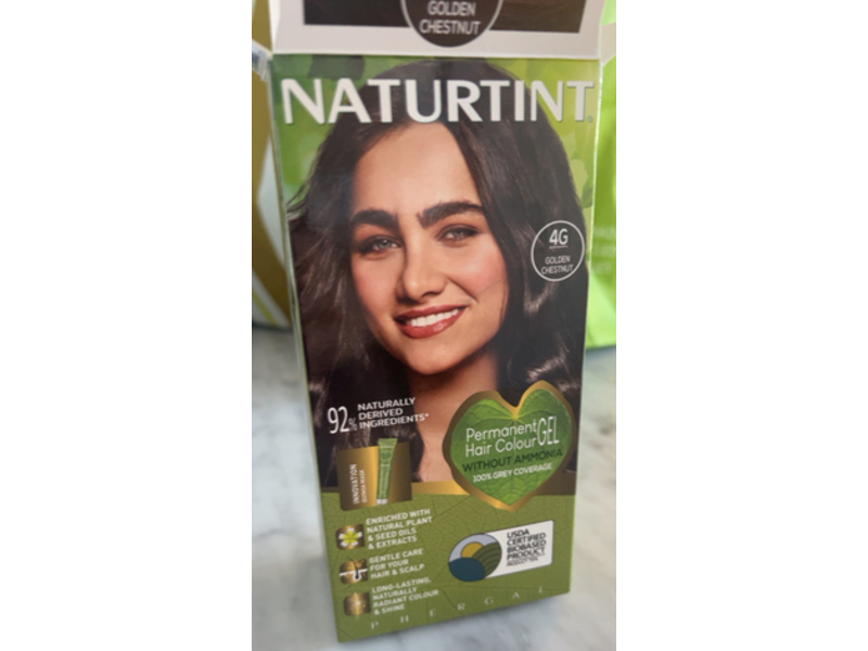 Naturtint Permanent Hair Colour Gel, 4G Golden Chestnut, 5.75 fl oz/170 mL