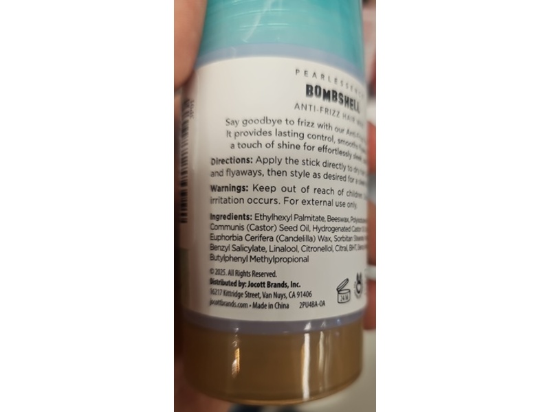 Pearlessence Bombshell Anti-Frizz Hair Wax Stick, 2.4 oz/68 g