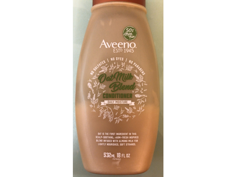 Aveeno Conditioner, Oat Milk Blend, 18 fl oz/532 mL, Pack Of 2
