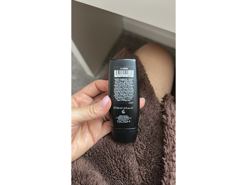 Gosh X-Ceptional Wear Foundation, 16 Golden, 1 fl oz/30 mL