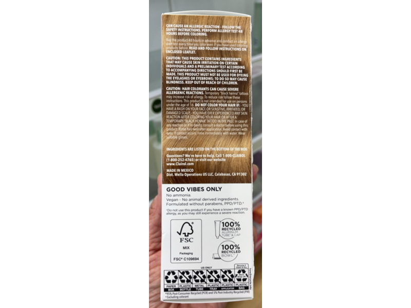 Clairol Total Root + Lengths Touch-Up Permanent Hair Color Kit, 8 Medium Blonde-Malibu, 1 Application