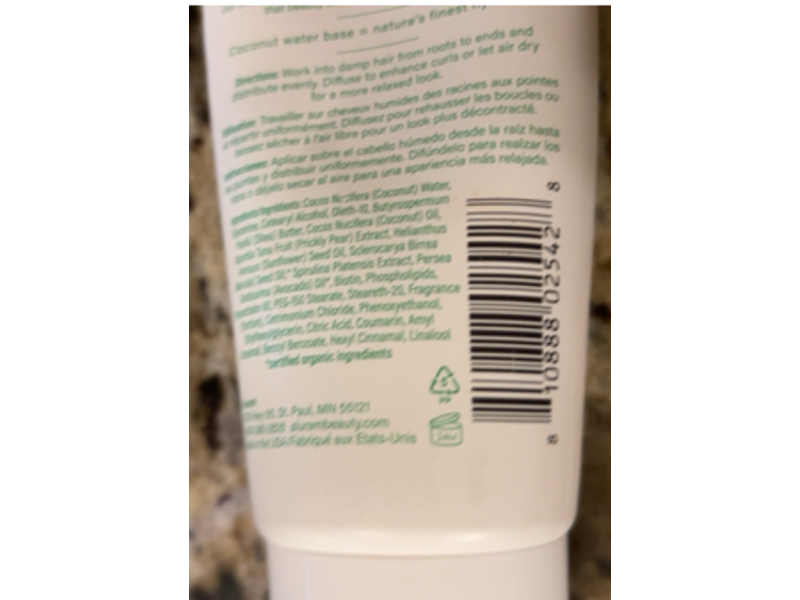 Aluram Clean Beauty Collection Curl Cream, 6 fl oz/177 mL