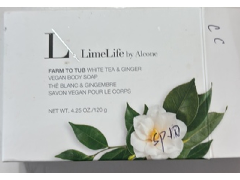 Limelife By Alcone Body Soap, Farm To Tub White Tea & Ginger, 4.25 oz/120 g