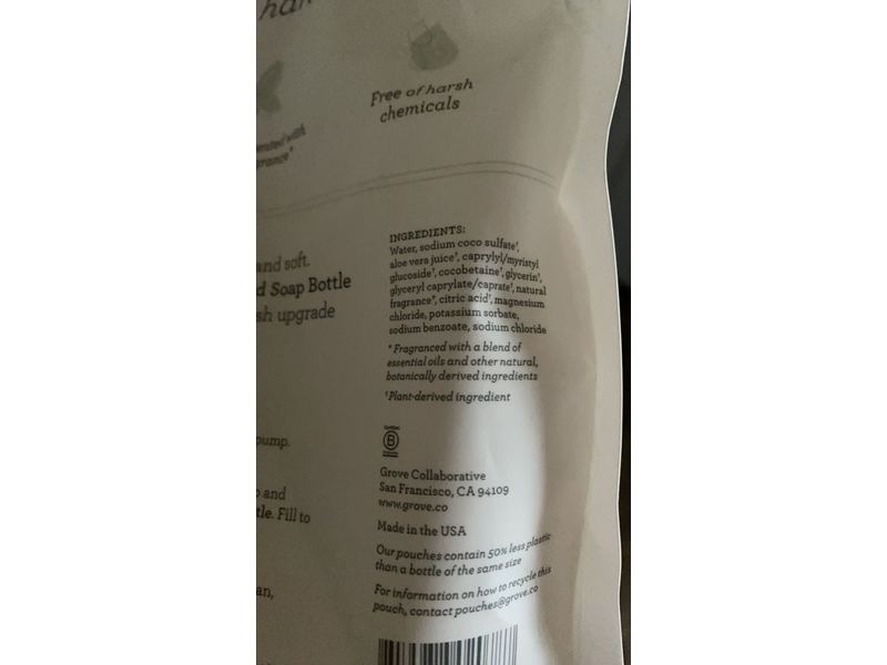 Grove Collaborative Gel Hand Soap, Lemon Eucalyptus & Mint, 38 fl oz