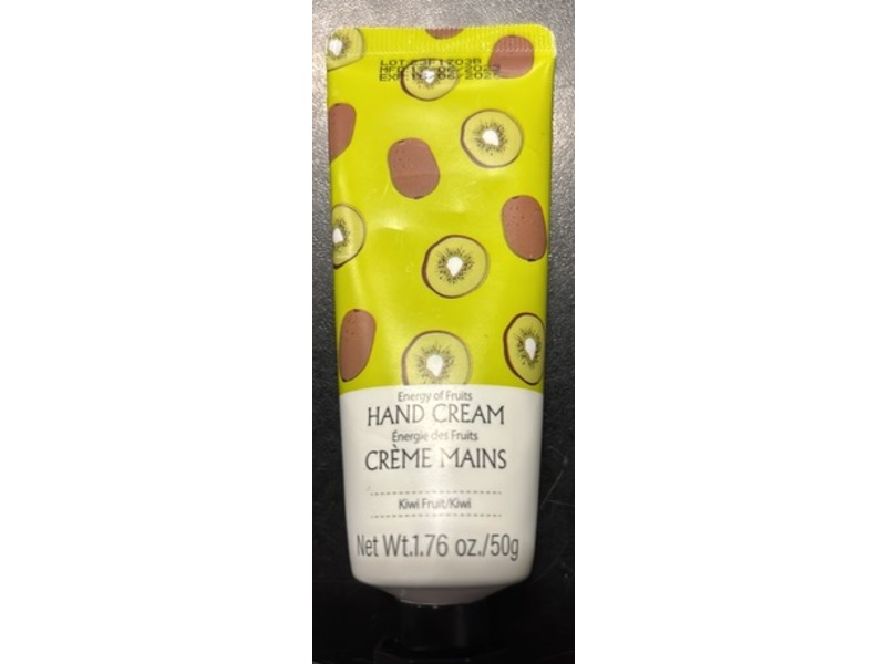 Miniso Energy of Fruits Hand Cream, Kiwi, 1.76 oz/50 g