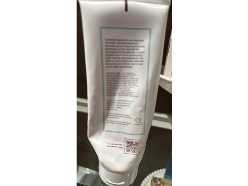 Hanalei Cruelty-Free Kukui Body Lotion, 6.76 fl oz/200 mL