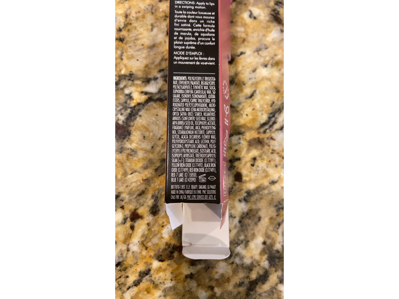 e.l.f. O Face Satin Lipstick, Effortless, 0.13 oz/3.8 g