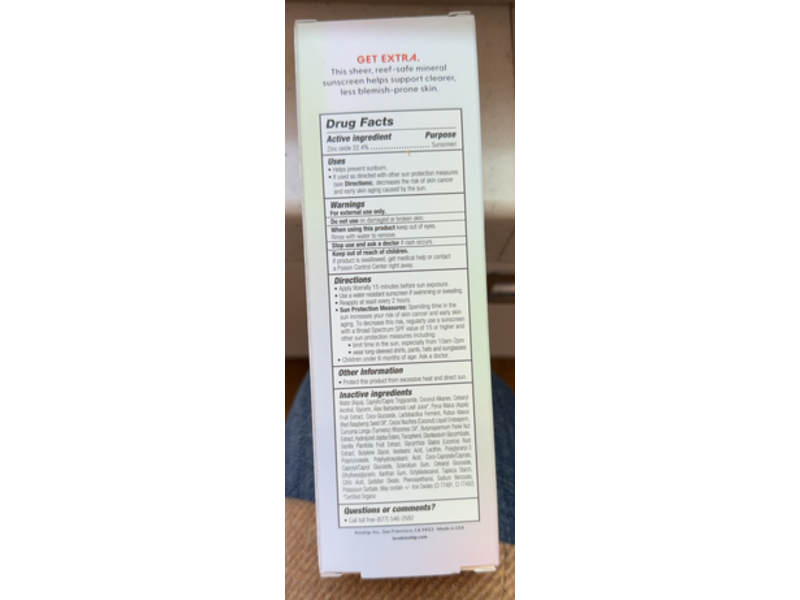 Kinship Self Reflect Probiotic Moisturizing Sunscreen, SPF 32, 3.5 oz/100 g