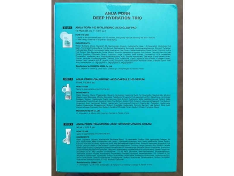 Anua Pdrn Deep Hydration Trio Set