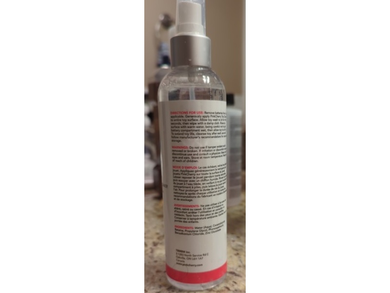 Pink Cherry Personal Toy Cleaner, Misting, 8 fl oz/236 mL