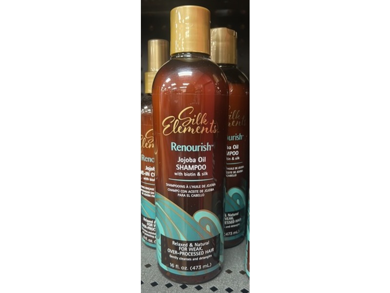 Silk Elements Renourish Shampoo, Jojoba Oil Biotin & Silk, 16 oz/473 mL