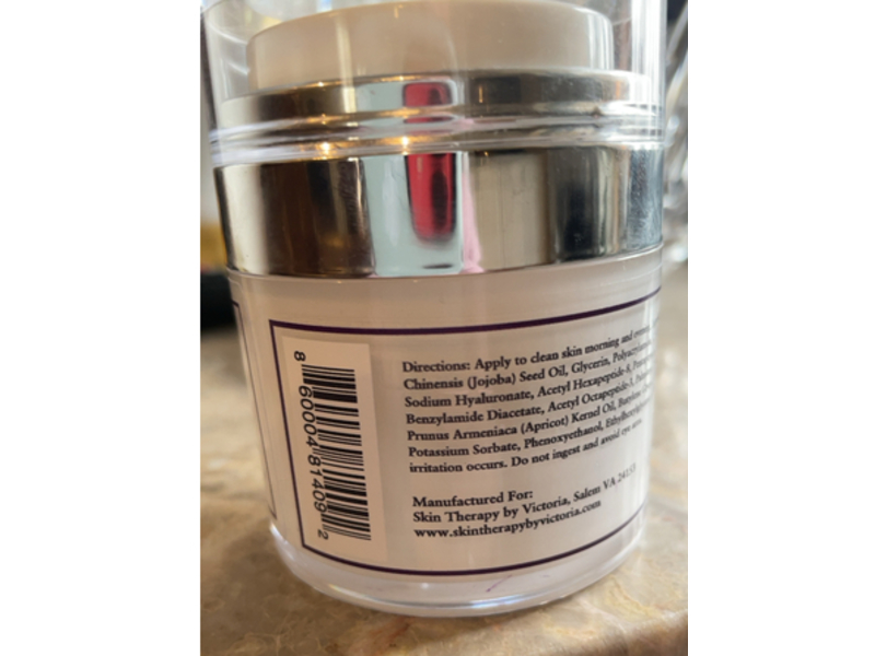 Skin Therapy By Victoria Multi-Peptide Creme, Hyaluronic Acid, 1.75 oz/50 g