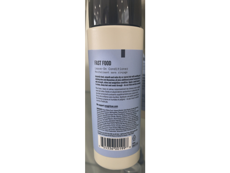 AG Care Fast Food Leave On Conditioner, 8 fl oz/237 mL