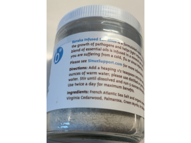 Baraka Infused Salt Rinse, Essential Oils, 8 oz