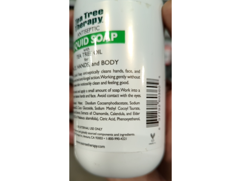 Tea Tree Therapy Antiseptic Liquid Soap, Tea Tree Oil, 8 fl oz/236 mL, Pack Of 4