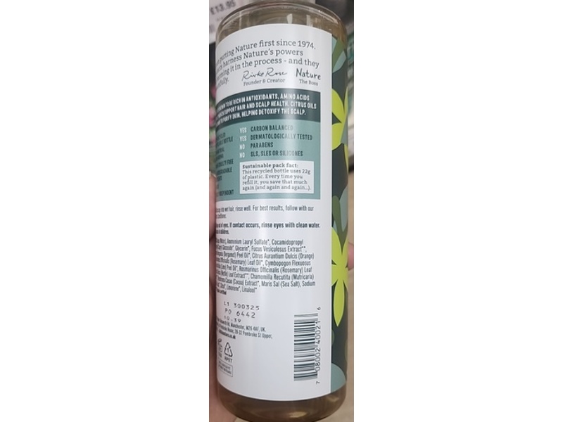 Faith In Nature Detoxifying Shampoo, Seaweed & Citrus, 13.5 fl oz/400 mL