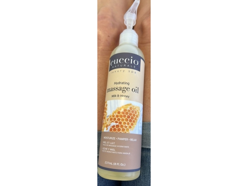 Cuccio Naturale Hydrating Massage Oil, Milk & Honey, 8 fl oz/237 mL