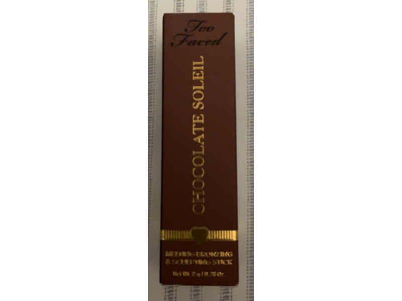 Too Faced Chocolate Soleil Melting Bronzing & Sculpting Stick, Chocolate Souffle, 0.28 oz/8 g