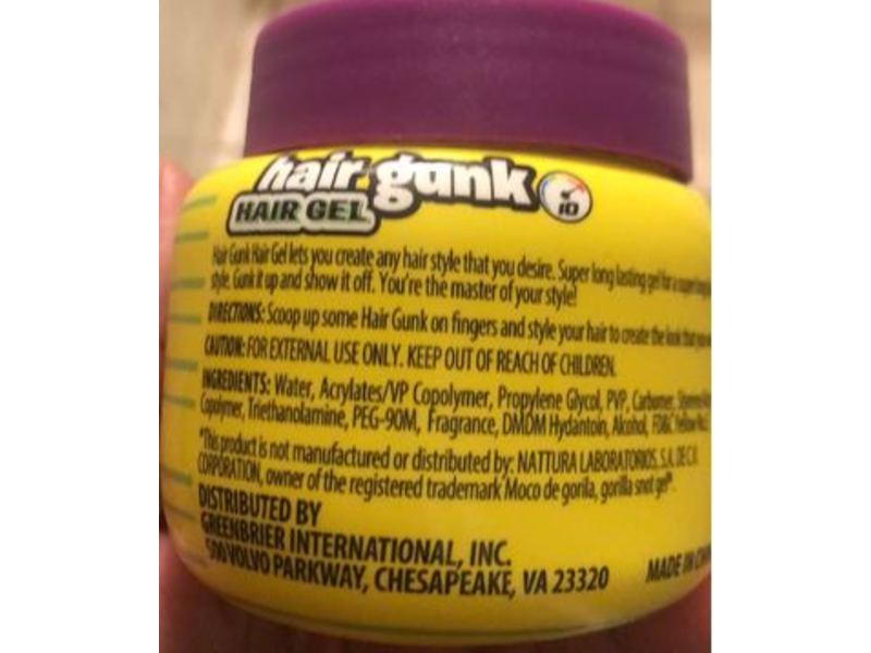 Monkey Gunk Hair Gel, Ultimate Hold, 6 oz/170 g