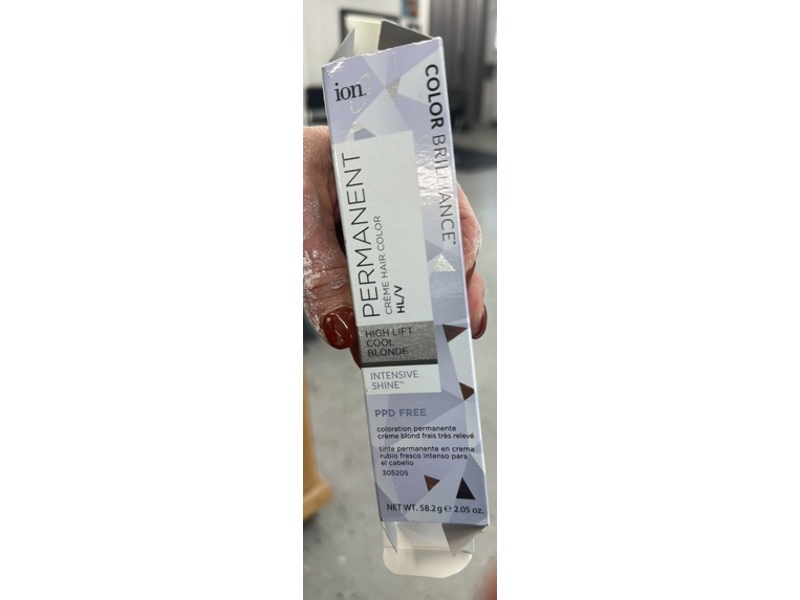 Ion Color Brilliance Permanent Cream Hair Color, Hight lIft Cool Blonde, 2.05 oz/58.2 g