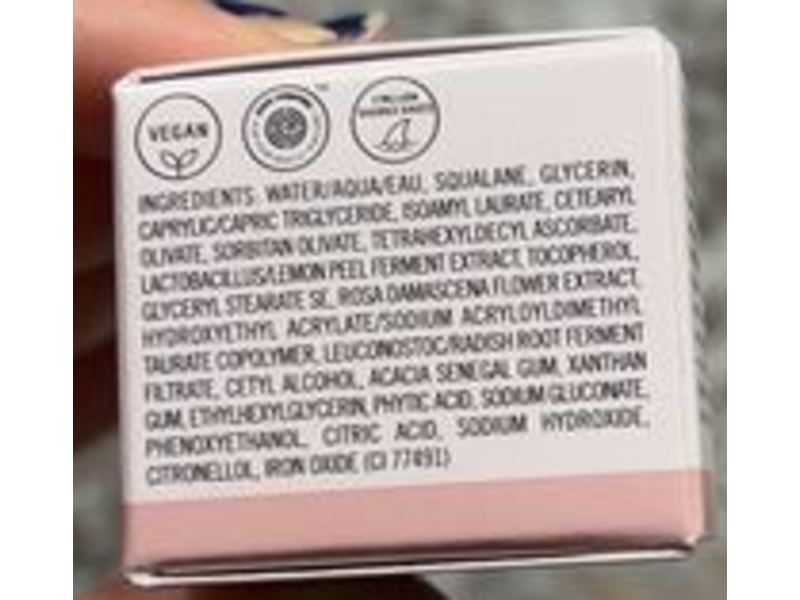 Biossance Rose Moisturizer, Squalene + Vitamin C, 0.16 fl oz/5 mL