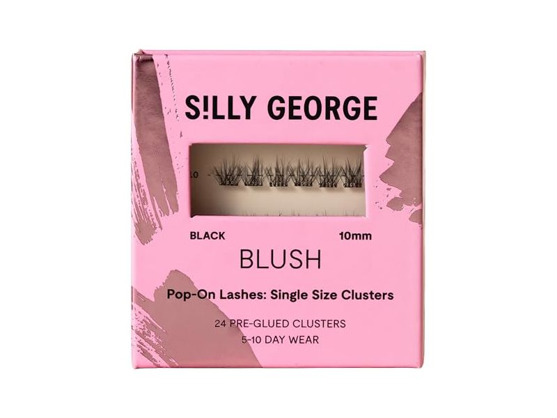 Silly George Blush Pop-On Lashes, Black, 24 Count