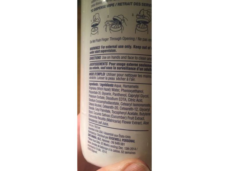 Wet Ones Sensitive Skin Hand & Face Wipes, Fragrance Free, 40 Count