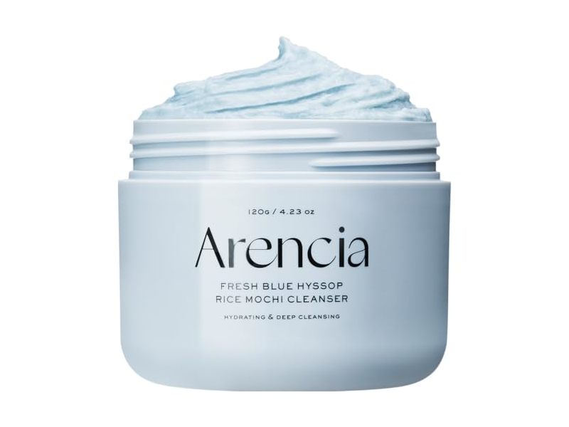 Arencia Rice Mochi Cleanser, Fresh Blue Hyssop, 4.23 oz/120 g