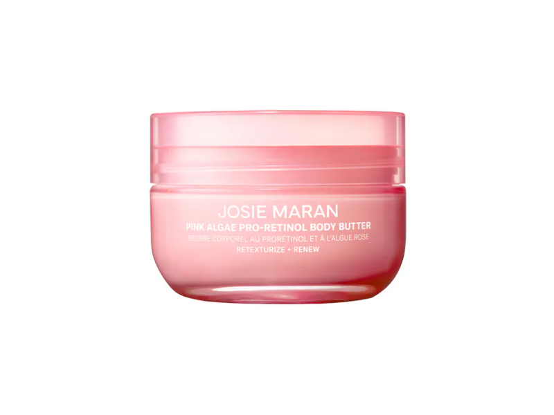 Josie Maran Pink Algae Pro Retinol Body Butter, Always Nude, 6 fl oz/177 mL