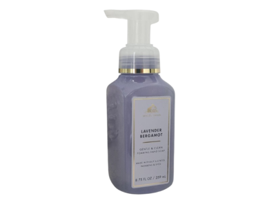 Bath & Body Works White Barn Gentle & Clean Foaming Hand Soap, Lavender Bergamot, 8.75 fl oz/259 mL