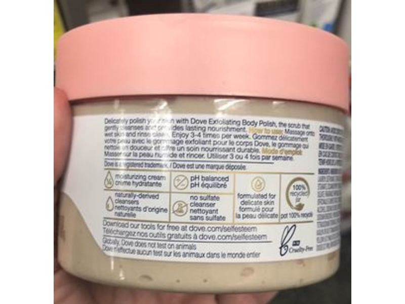 Dove Exfoliating Body Polish, Colloidal Oatmeal & Calendula Oil, 10.5 oz/298 g