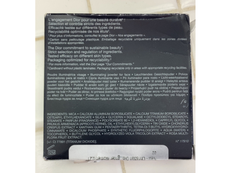 Dior Forever Couture Luminizer Intense Highlighting Powder, 03 Pearlescent Glow, 0.21 oz/6 g