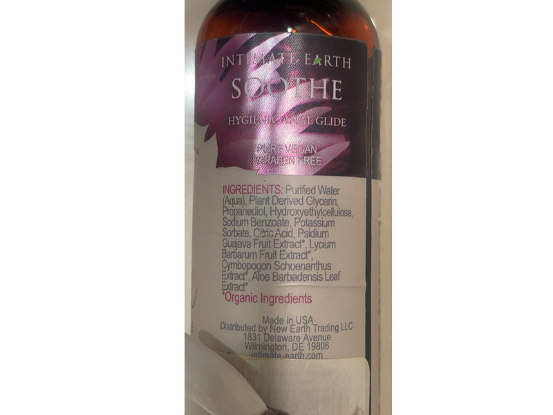 Intimate Earth Soothe Hygienic Anal Glide, Guava Bark Extract, 2 oz/60 mL