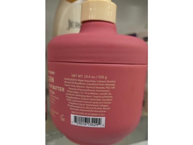 Body Prescriptions Collagen Moisturizing Body Butter, Tahitian Vanilla, 19.4 oz/550 g