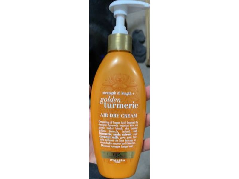 Ogx Golden Turmeric Air Dry Cream, 6 fl oz / 177 ml, Pack of 2