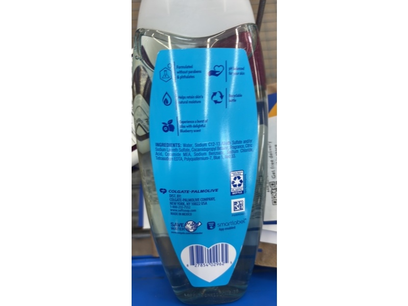 Softsoap Moisturizing Body Wash, Blueberry Scent, 12 fl oz/354 mL