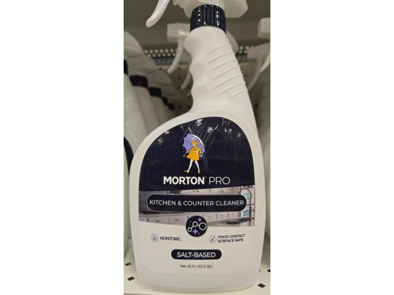 Morton Kitchen & Counter Cleaner, Salt-Based, 32 fl oz , Pack Of 2