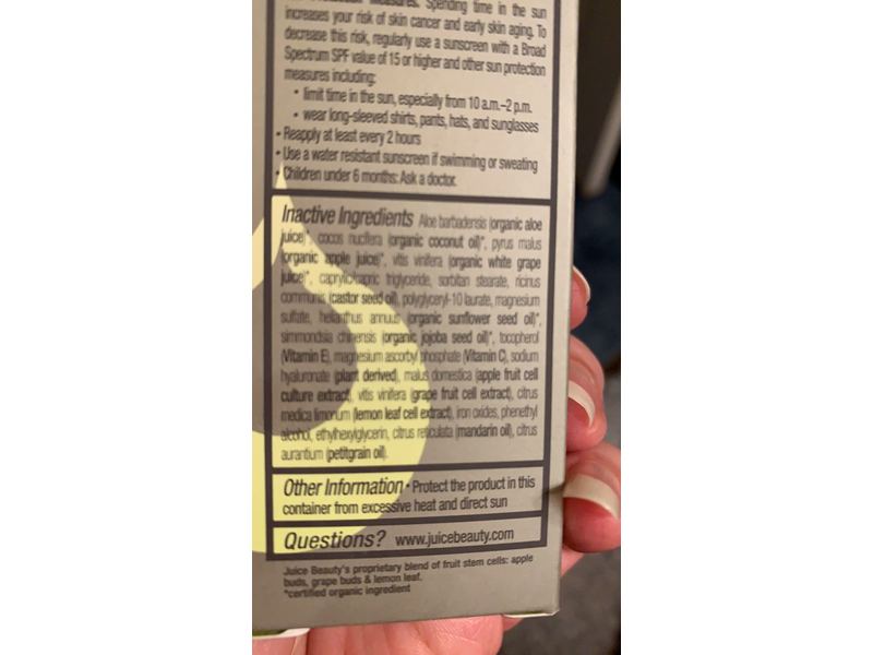 Juice Beauty Stem Cellular CC Cream, SPF 30, Warm Glow, 1.7 fl oz/50 mL