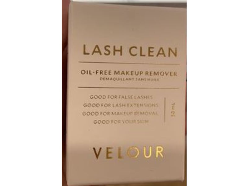 Velour Lash Clean Oil Free Liquid Makeup Remover, Hypoallergenic, 1.7 fl oz/50 mL