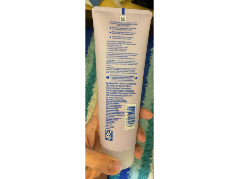 Johnson's Baby Bedtime Moisturizing Body Cream, 8 fl oz/236 mL