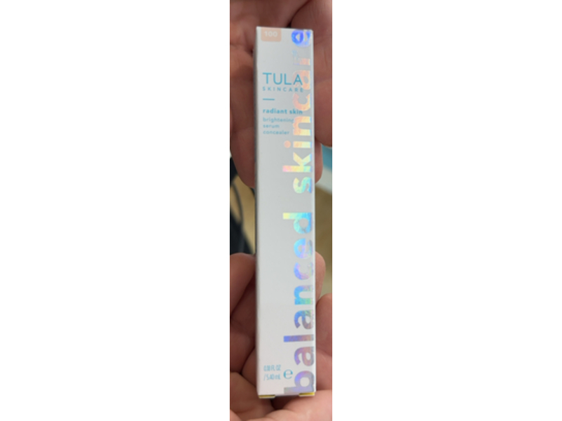 Tula Skincare Radiant Skin Brightening Serum Concealer, 100 - Very Light Cool, 0.18 fl oz/5.40 mL