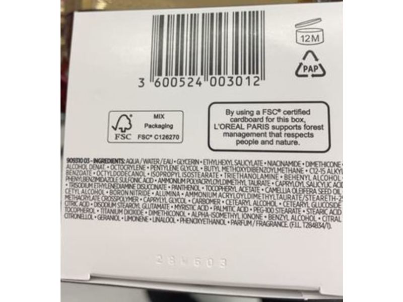 L'Oreal Paris Anti-Wrinkle Fortifying Care Day Cream, SPF 65+, 50 mL