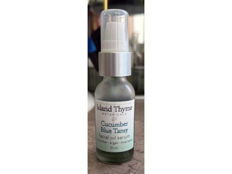 Island Thyme Botanicals Facial Oil Serum, Cucumber Blue Tansy, 35 mL