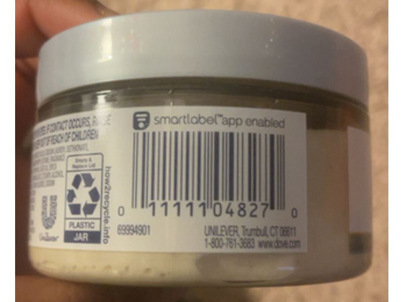 Dove Body Scrub, Crushed Macadamia & Rice Milk, 3.5 oz