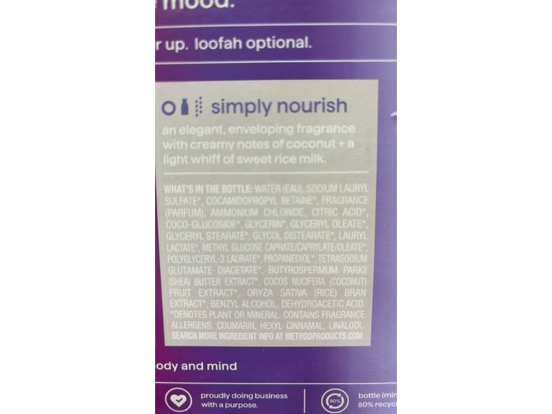 Method Body Wash Set, Tropic Wonder, Simply Nourish, 28 fl oz/828 mL