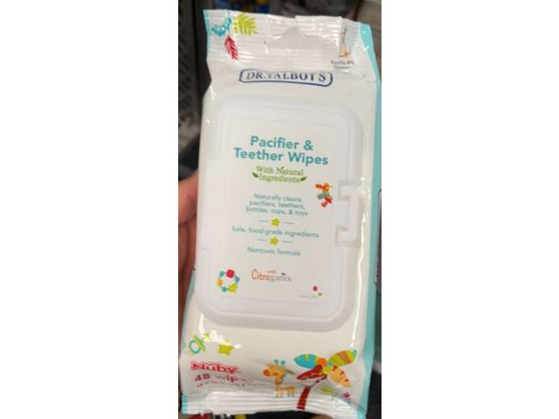 Dr.Talbot's Pacifier & Teether Wipes, 48 Count