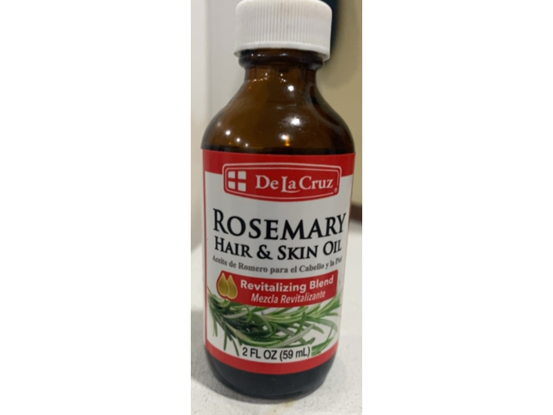 De La Cruz Rosemary Hair & Skin Oil, 2 fl oz/59 mL
